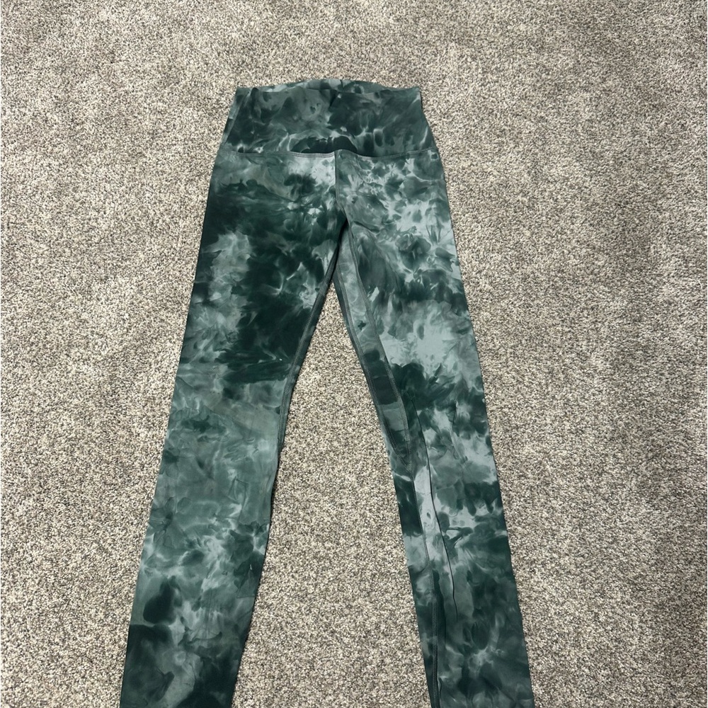 lululemon align leggings: green
